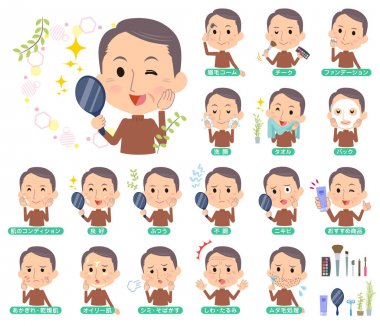 Kahverengi boyunlu orta yaşlı erkekler _ güzellik