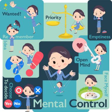 Kabin görevlisi mavi women_Mental ve iradesiyle