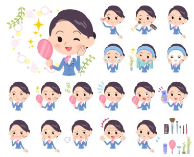 Kabin görevlisi mavi kadınlar _ güzellik