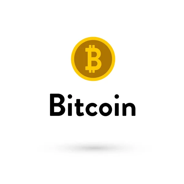 Bitcoin imagem ilustração _ logo design — Vetor de Stock