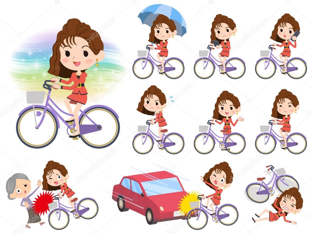 90's fashion women_city bicycle