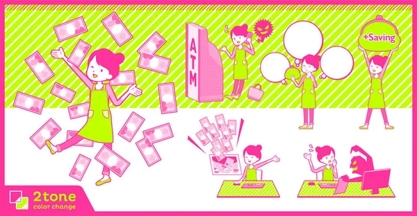 2tone türü bale topuz saç önlük mom_set 12