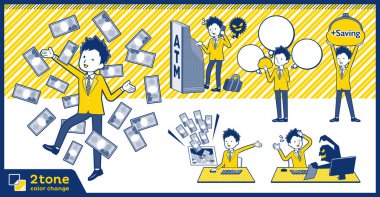 2tone türü okul çocuğu Brown Blazer_set 12