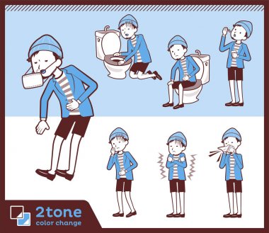 2tone türü kısa ceket pantolon men_set 09