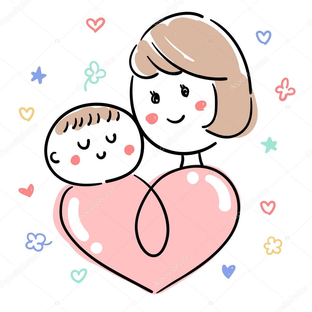 Baby and child care_Mother & baby icon