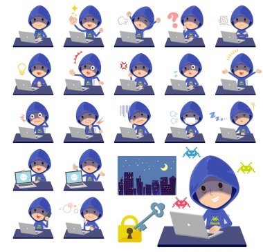 Blue Parker hacker erkek _ masa başı işi