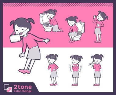 2tone türü Pink Giyim girl_set 09