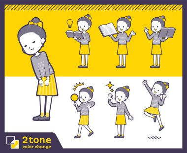 2tone türü puantiyeli elbise girl_set 05 Kurdele