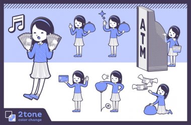 2tone türü mavi elbise kafa bandı girl_set 11