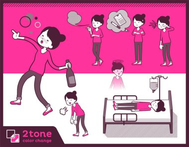 2tone türü topuz saç pantolon tarzı mom_set 10