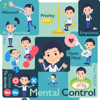 Personel mavi mağaza üniforma men_Mental ve iradesiyle