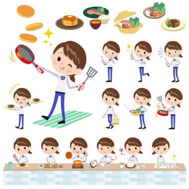 Personel mavi mağaza tek tip women_cooking