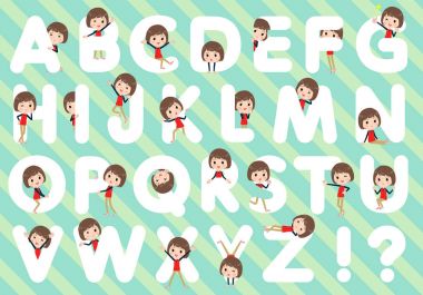 Mağaza personeli kırmızı üniforma women_A z