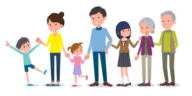 İnsanların life_family yan yana