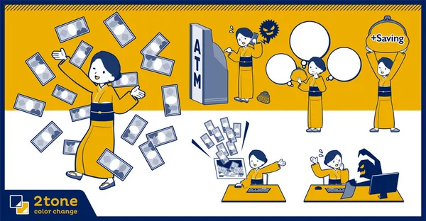 2tone türü sarı okra kimono women_set 12