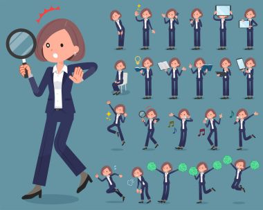 düz tip siyah ceket pantolon iş women_2