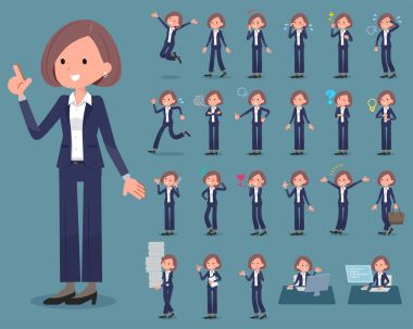 düz tip siyah ceket pantolon iş women_1