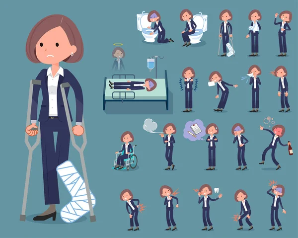 düz tip siyah ceket pantolon iş women_sickness