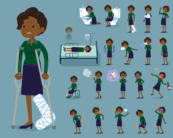 flat type business black women _ sickness
