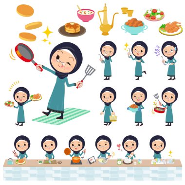 Arap yaşlı women_cooking