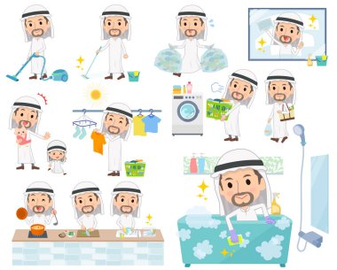 Arap Kandura giyen men_housekeeping