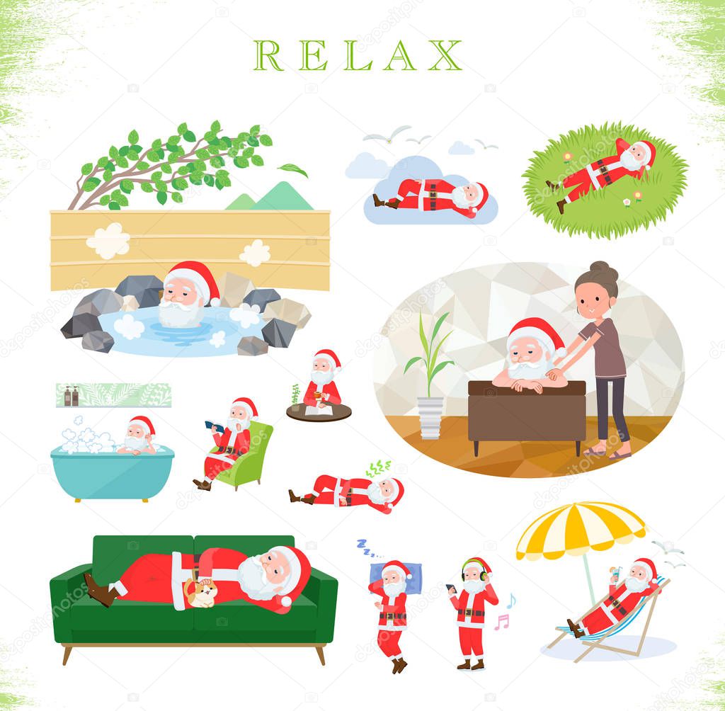 flat type Santa Claus_relax