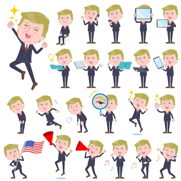 Donald Trump _ Action — Image vectorielle
