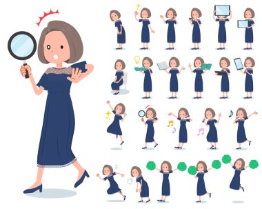 düz tip lacivert elbise kadınlar _ Aksiyon