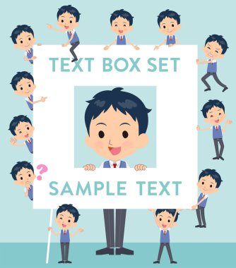 Bir dizi ile bir mesaj panosu okullu çocuk. Bu yana her ayrılmıştır, özgürce hareket edebilirsiniz. Böylece düzenlemek kolaydır vektör sanat değil