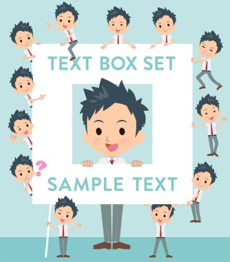 Bir dizi ile bir mesaj panosu okullu çocuk. Bu yana her ayrılmıştır, özgürce hareket edebilirsiniz. Böylece düzenlemek kolaydır vektör sanat değil