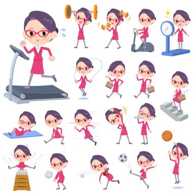Kadınlar egzersiz ve spor kümesi. Sağlıklı vücut taşımak için çeşitli eylemler vardır. Böylece düzenlemek kolaydır vektör sanat değil.