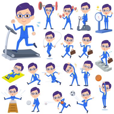 Egzersiz ve spor üzerine bir dizi adam. Vücudu sağlıklı hareket ettirecek çeşitli eylemler vardır. Vektör sanatı, bu yüzden kolayca edinilir.