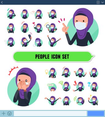 Maske takan ve kafiyeli kadınlar değişik duygular ifade eder. Neşe ve üzüntü gibi duygular vardır. Bu bir vektör sanatıdır..