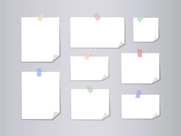 Ensemble de bannières en papier. Illustration vectorielle . — Image vectorielle