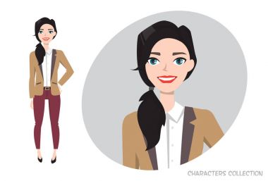 Mutlu kadın gülümsüyor