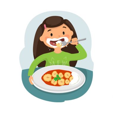 Çocuk sağlıklı yemek yeme