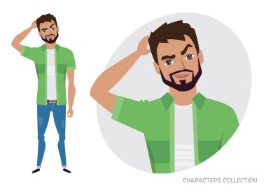 adam dalgın, düşünme