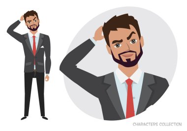 adam dalgın, düşünme var. Düşünceli yakışıklı genç portresi