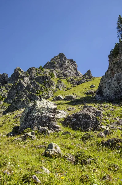 Berggipfel in den Alpen — Stockfoto