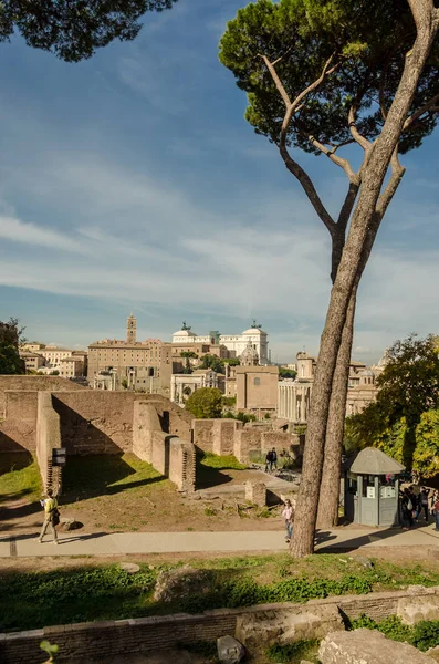 La calle del Foro Emperial en Roma — Foto de Stock