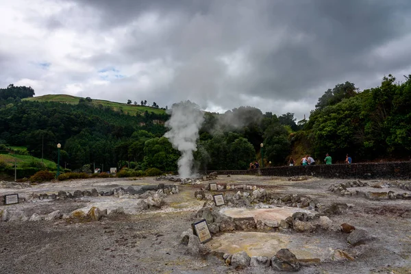 Furnas termálvizes medencék — Stock Fotó