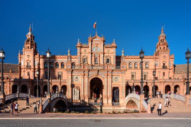 Seville 'deki plaza de espagna