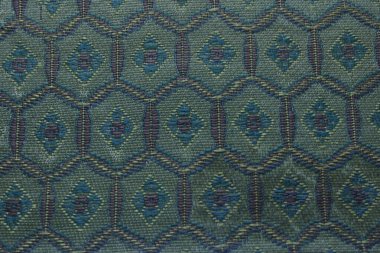 Yeşil geometrik kumaşı kapat