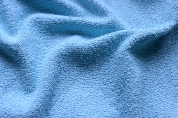 Folds Blue Fabric — Stock Photo, Image