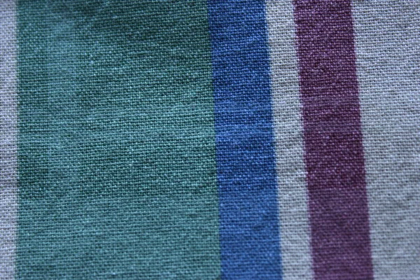 Lined Fabric Pattern Green Purple Blue — Stock Photo, Image