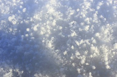 Makro kar taneleri güneşte