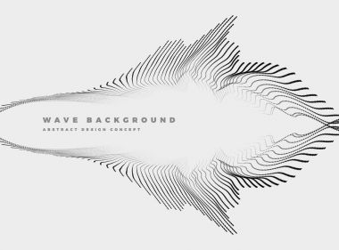 Dalga parçacık siyah dağlar şekli