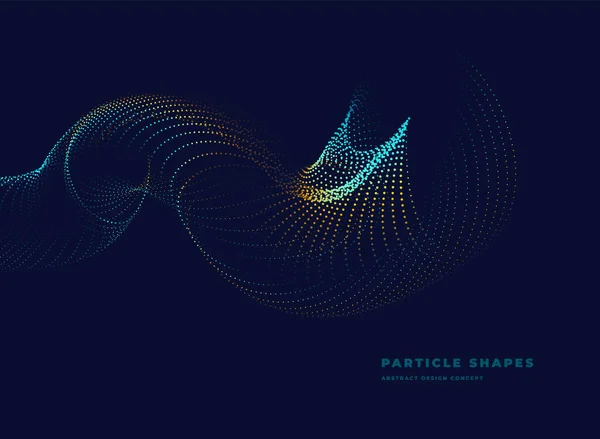 在黑暗背景下的抽象粒子矢量点波管 — 图库矢量图片