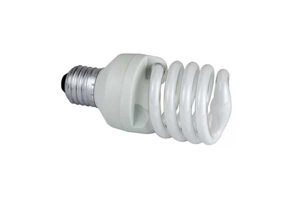 Lamp energy saving on white background — Stock Photo, Image