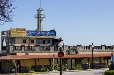 Golden Sands, Bulgaristan restoranın terasında